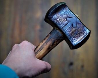 Engraved Hammer Wrought Iron Decorative Hammer Personalized Hammer Blacksmith Made Hand Forged Custom Hammer Thors Hammer