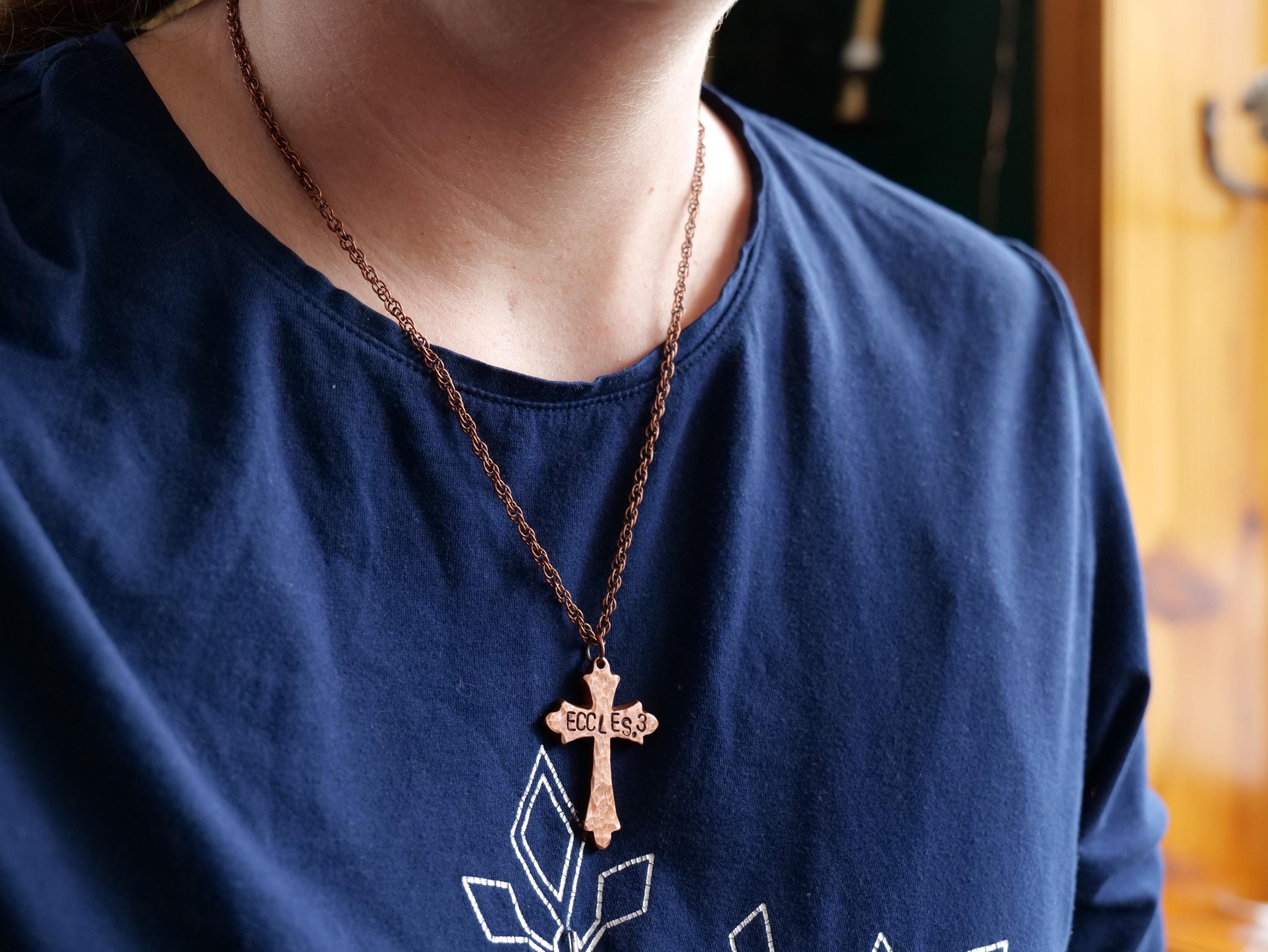 Ecclesiastes 3 Necklace * Bible Verse Gifts * Fancy Christian Cross ...