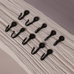 Decorative black wall hooks hotsell