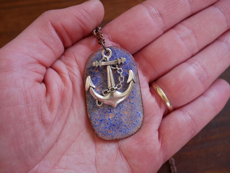 Anchor Necklace nautical Jewelry Anchor Pendant nautical Etsy