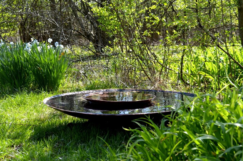 Hand Copper Bird Bath Bowl Copper Birdbath Ball of Etsy