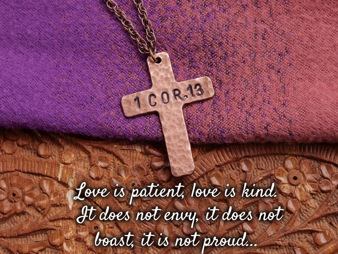 Madison Sterling Petite Pendant Necklace- Heart / I Corinthians 13:13 16 inches main image 0