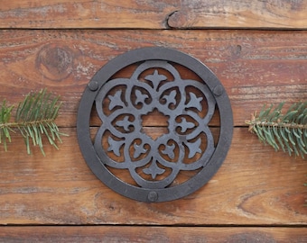 Fancy Trivet * Metal Trivet for Hot Dishes * Black Trivet for Hot Pan * Trivet with Feet * Hot Plate Holder * Iron Pot Stand * Hot Plate