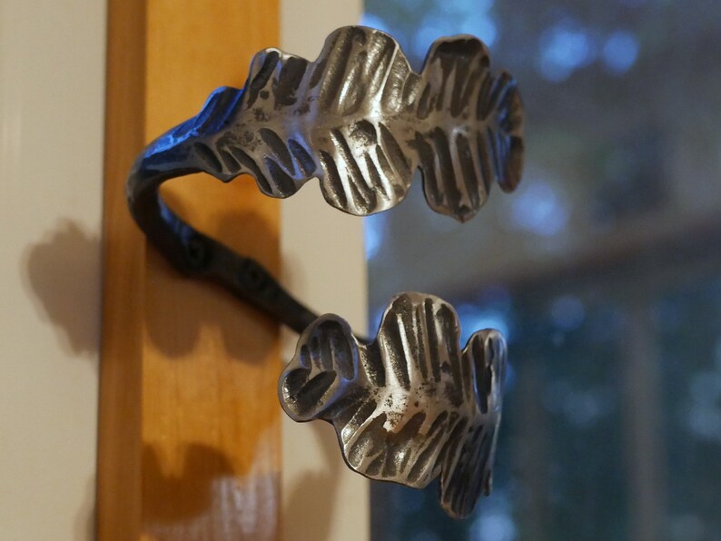 Oak Leaf Curtain Tie Backs Log Cabin Decor Curtain Etsy