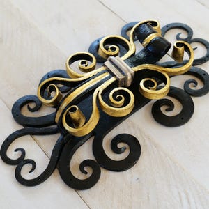 Hand Forged French Baroque Door Knockers for Front Door * Blacksmith Door Knocker * Gothic Door Knocker * Handmade Door Hardware