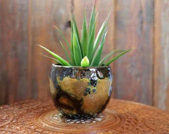 Enameled Copper Succulent Planter * Small Flower Pot * Small Planter * Mini Plant Pot * Small Planter Pot * Mini Planter * Copper Vase