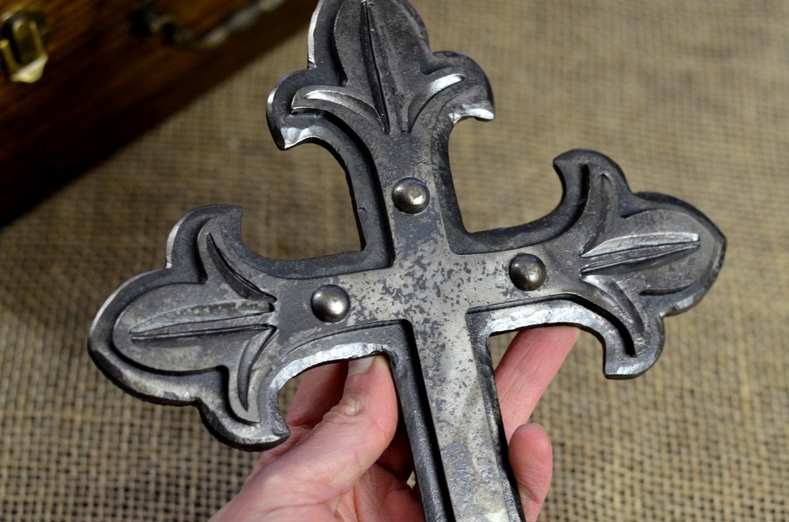 Metal Cross Wall Art // Cross Wall Decor // Iron Cross Wall Etsy