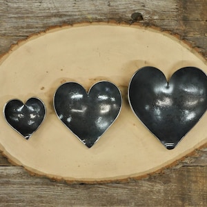 Metal Heart Bowl * Hammered  Metal Bowl * Steel Anniversary Gift * 11 Year Anniversary Gift for Men * 11 Anniversary Gift For Women * Forged