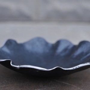 Irregular Round Bowl Vessel * Hand Forged Blacksmith Made Steel Gifts * 11 Year Anniversary Gift for Men * Gift for Him