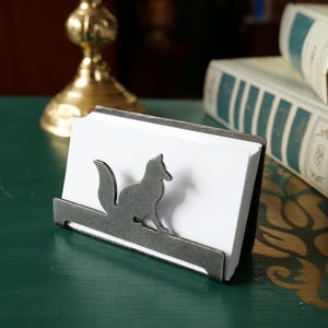 Tarjetero personalizado para escritorio * Expositor de tarjetas de presentación * Tarjetero de metal hecho a mano