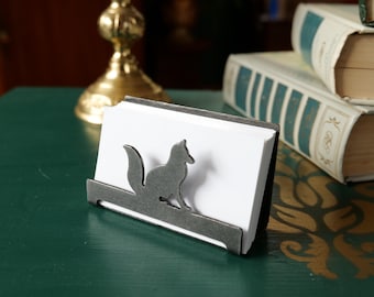 Custom Business Card Holder for Desk * Business Card Display * Handmade Metal Business Card Holder