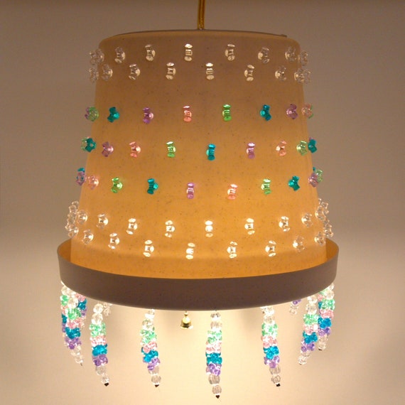 Items similar to Flower Pot Hanging Lamp on Etsy