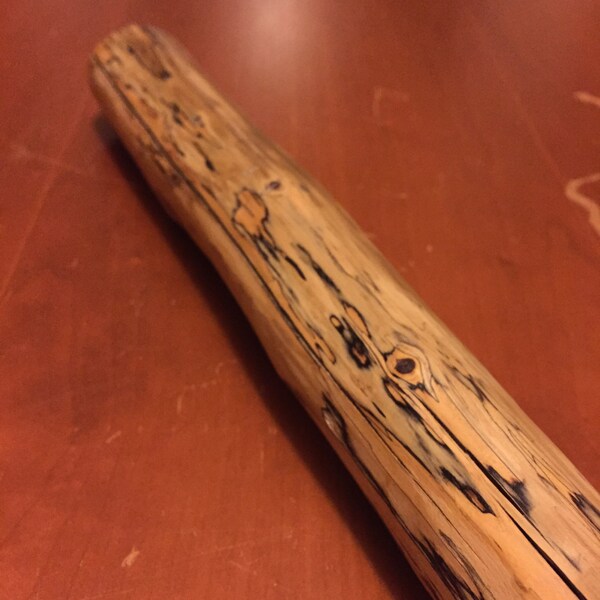 60.5" Natural Spalted Cedar Hiking Stick