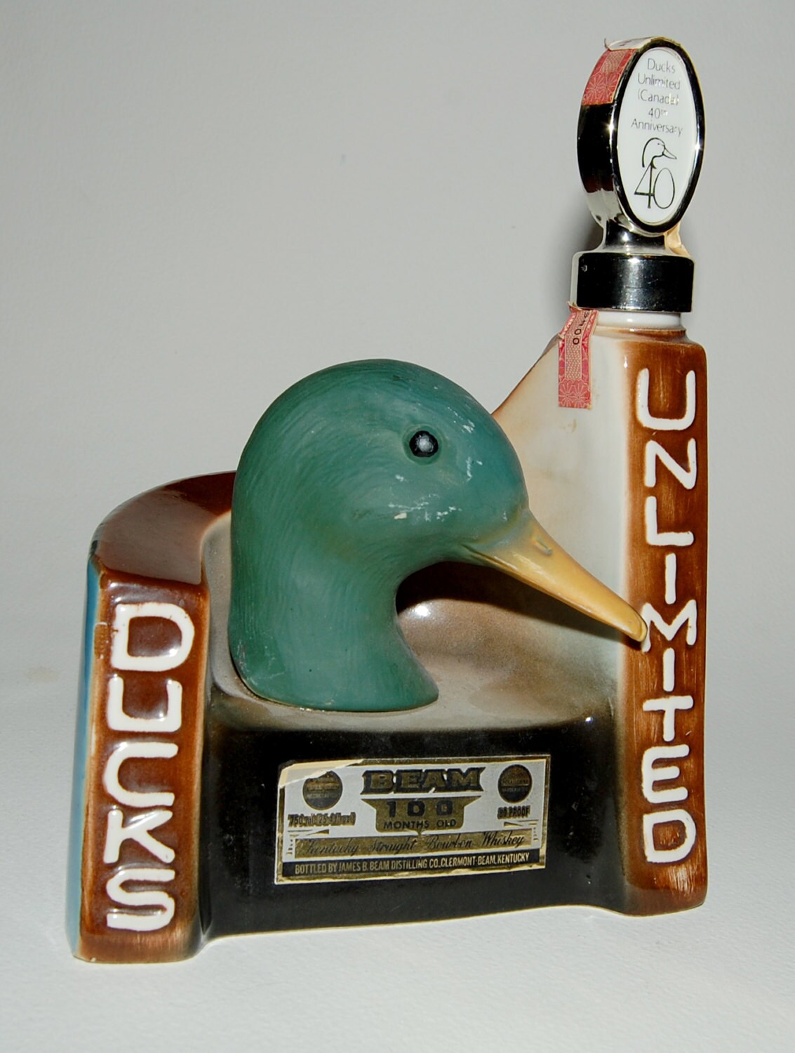 Jim Beam Ducks Unlimited 1978 Decanter 40th Anniversary Etsy