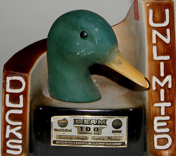 Jim Beam Ducks Unlimited 1978 Decanter 40th Anniversary Etsy