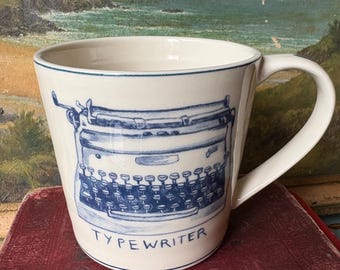 Molly Hatch MAKE IT HAPPEN 12 oz Mug, Anthropologie, White with 