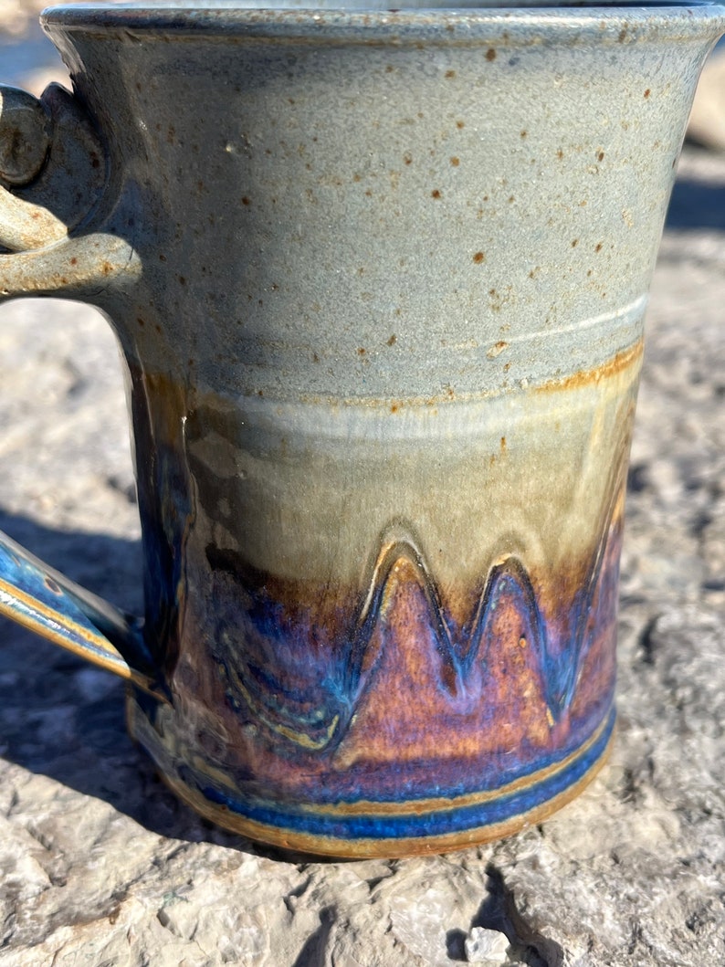 Vintage Donn Zver Studio Pottery Coffee Tea Mug Ombré and Etsy