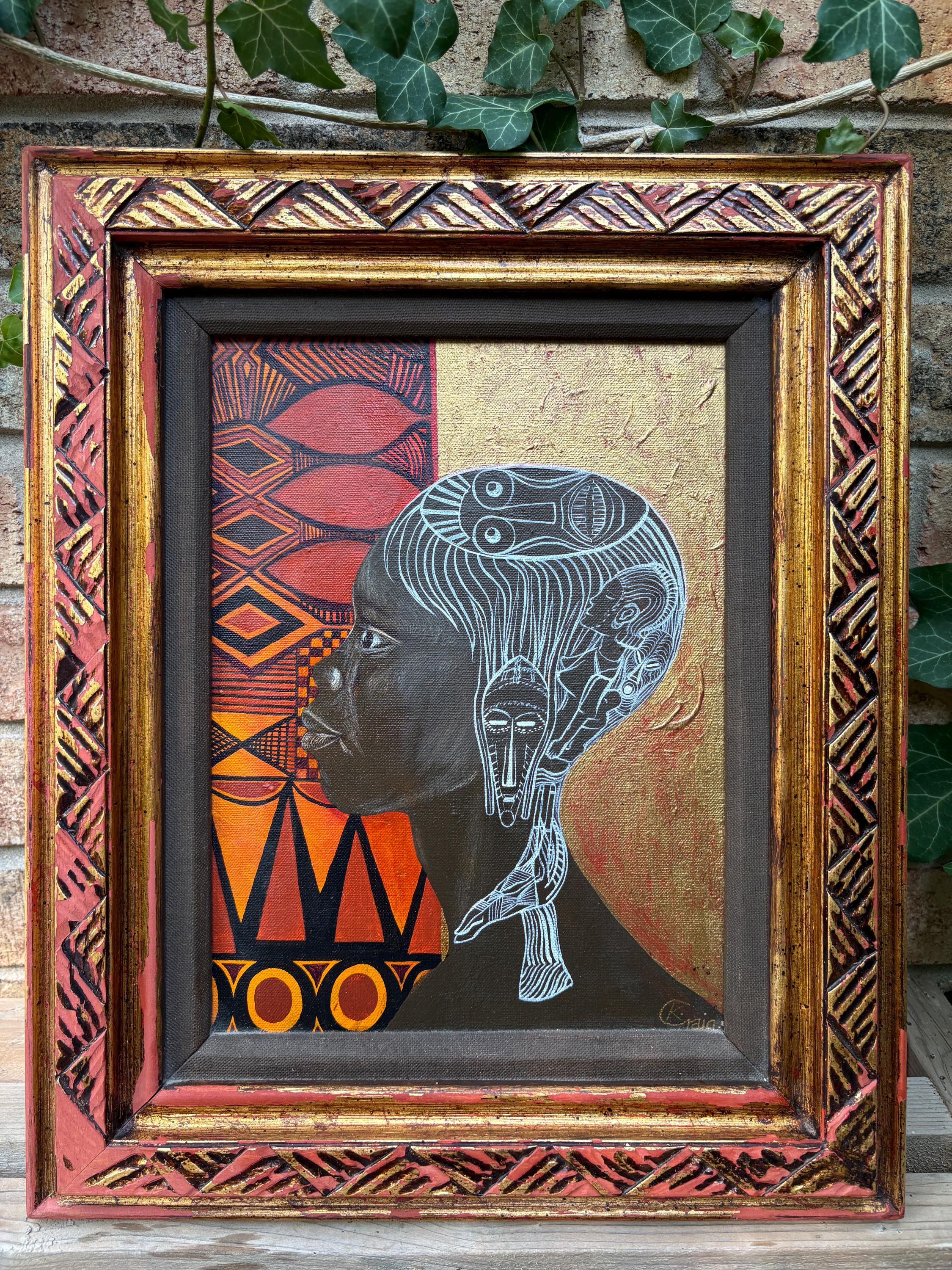 油絵 ブラジル 額縁入り