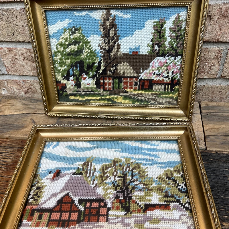 Needlepoint Wall Art - Etsy