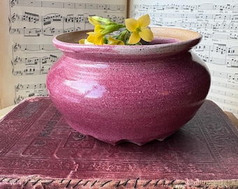 Handmade Pink Speckled Pottery Bowl – Rustic Stoneware Catchall