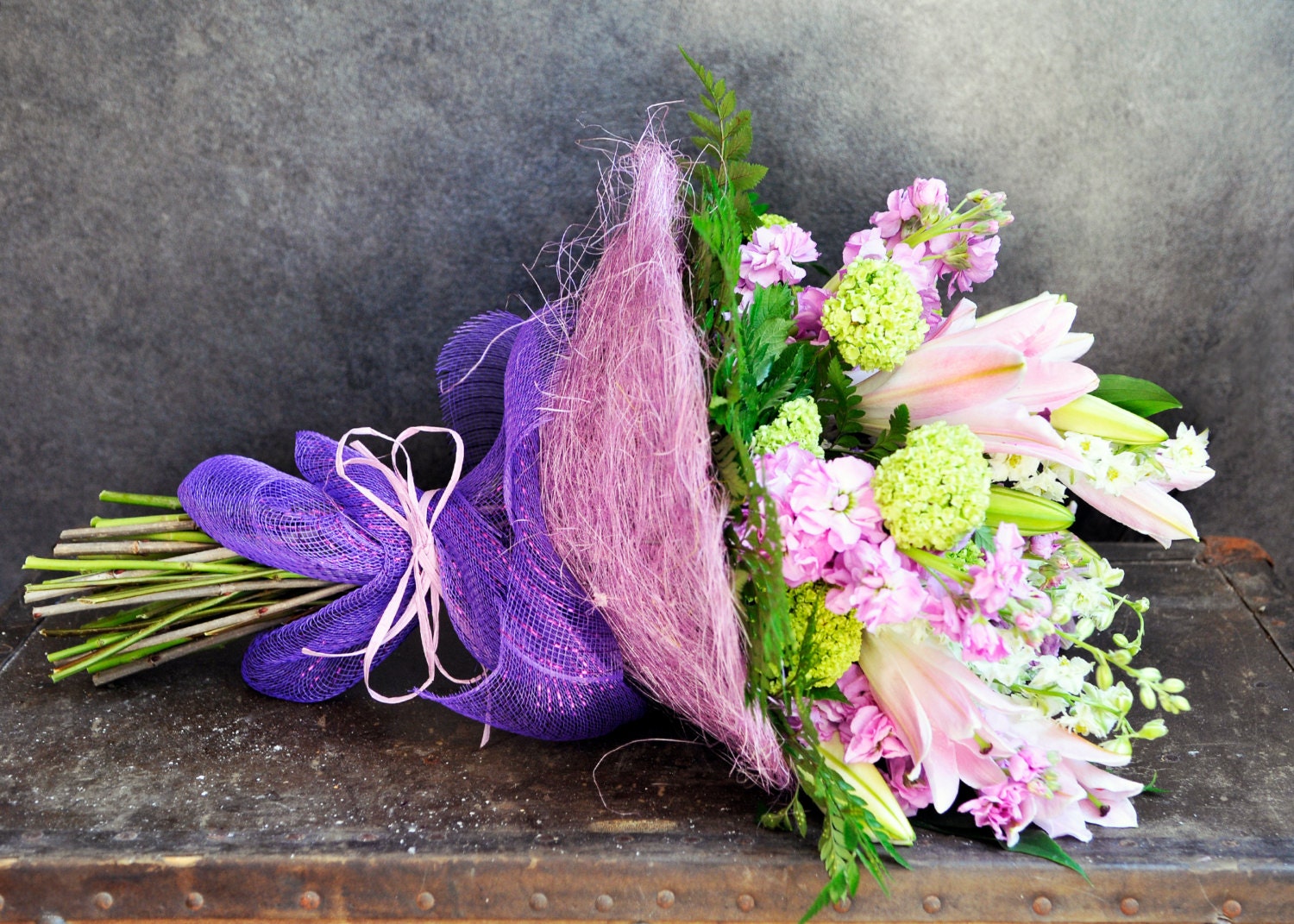 12 Pcs Sisal Flowers Bouquet Holder Florist Floral 30cm PURPLE Etsy UK