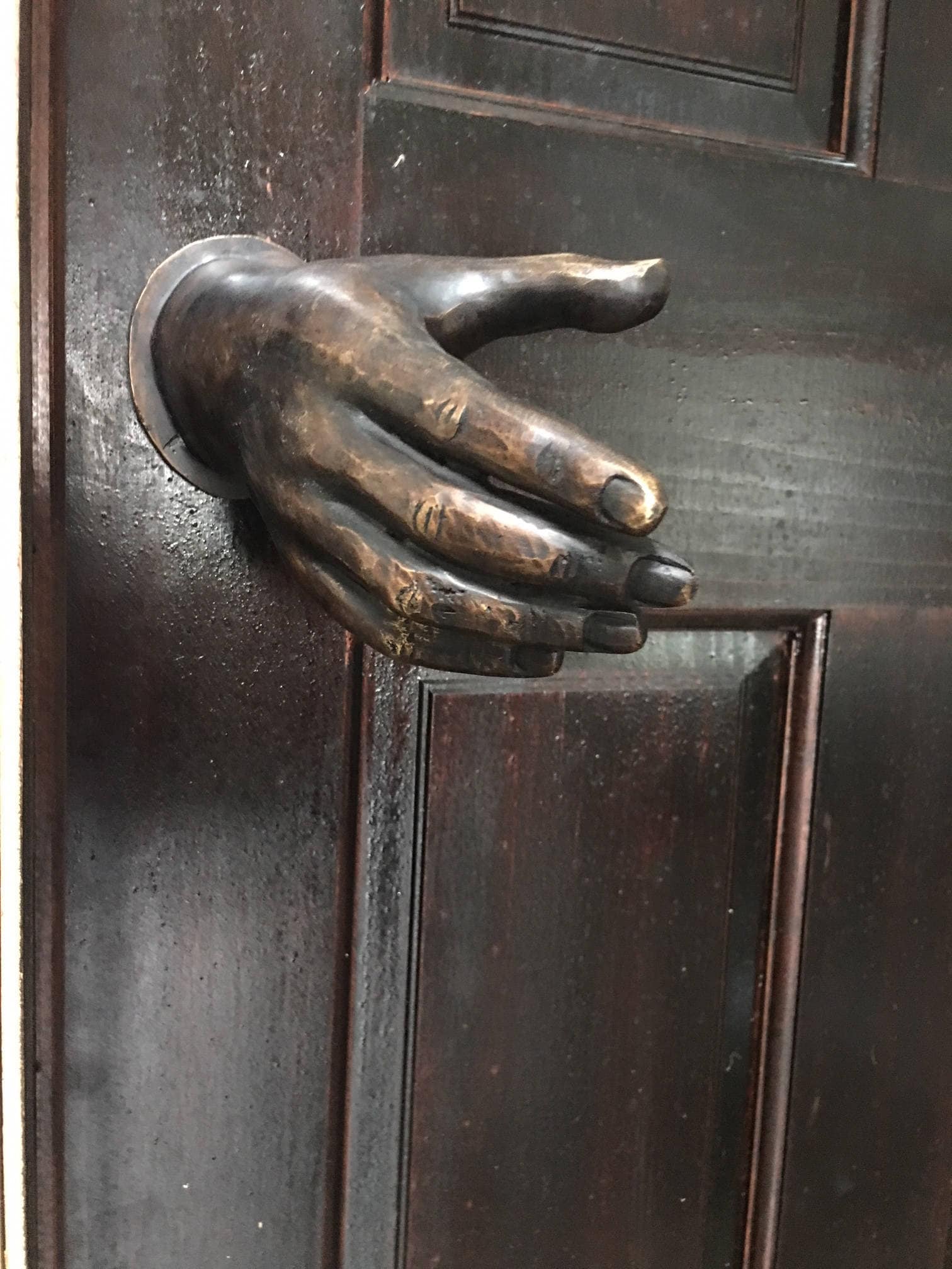 Door Handle BRONZE HAND MADE Sculpture Art Exterior Interior Home