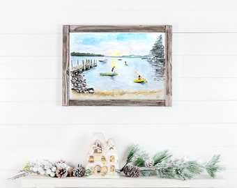 Watercolor Landscape Painting | Fine Art Landscape | Vacation Painting