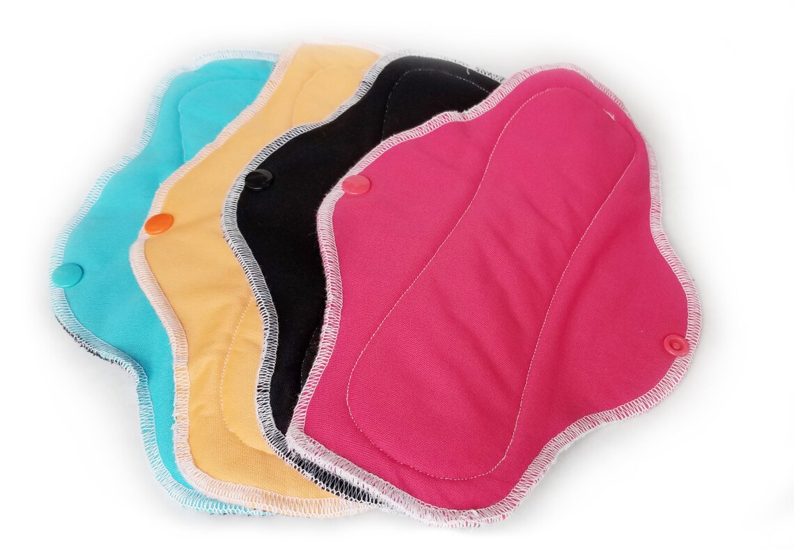 Reusable Cloth Postpartum Pads 3 Sizes Long Xlong Night Etsy