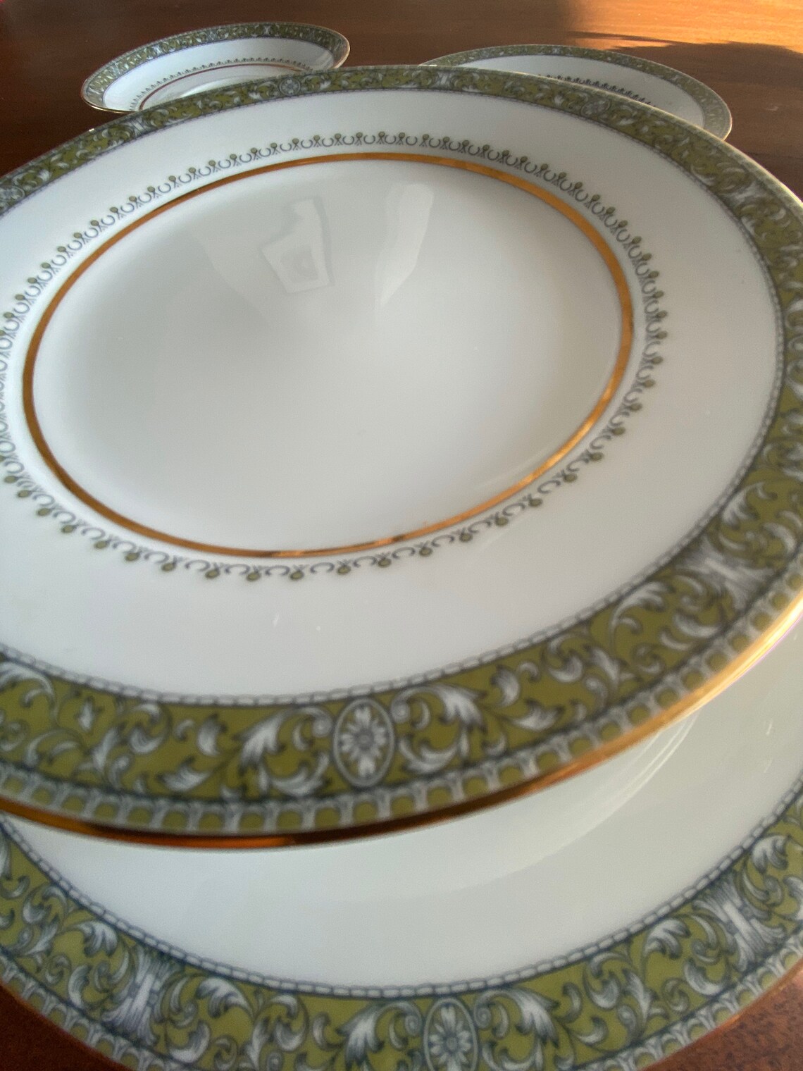 Vintage Noritake 6871 Thurston 10 piece set gold trim. Etsy