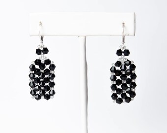 Cool Beads Boutique - Swarovski Black and Blue Bead Earrings (Multiple Colors)