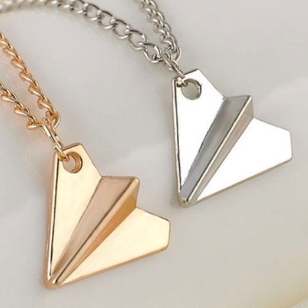 Harry Styles Paper Airplane Necklace. Fast Shipping From USA!!