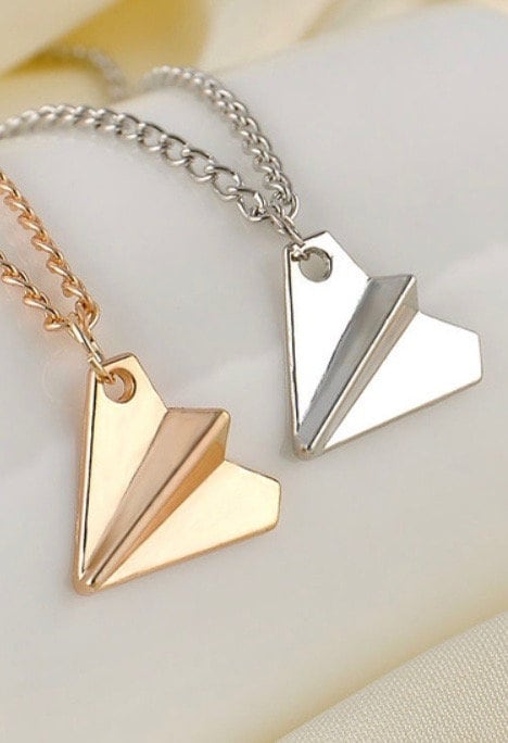 Paper Airplane Necklace -  Canada