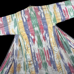 Tajikistan Shoi Silk İkat Chapan & Coat - Shipping İncluded.