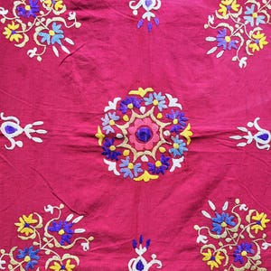 Uzbekistan Lakai Silk Cross Stitched Embroidery Hanging - Shipping İncluded. (27.5'' x 35.5'') İnc. image 5