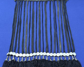 Uzbekistan - Surkhandarya Silver and Beaded Hair Tassels - Shipping İncluded. (19'' x 13.5'') İnc.