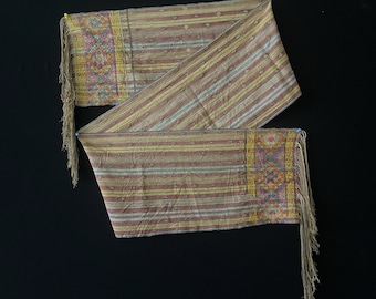 Antique Bhutan Silk Hand loomed Shawl - Free Shipping.