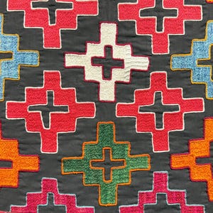 Tajikistan Lakai Silk Embroidered Aina Khalta & Mirror Cover - Shipping İncluded. (25.5&#39;&#39; x 25&#39;&#39;)İnc.