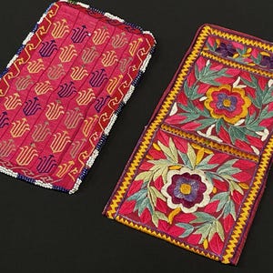 Carteras vintage tradicionales bordadas en seda - Envío incluido.