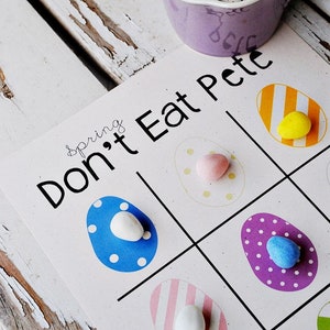 Easter Don&#39;t Eat Pete Printable Game: Spring Family Fun (Digital Download)