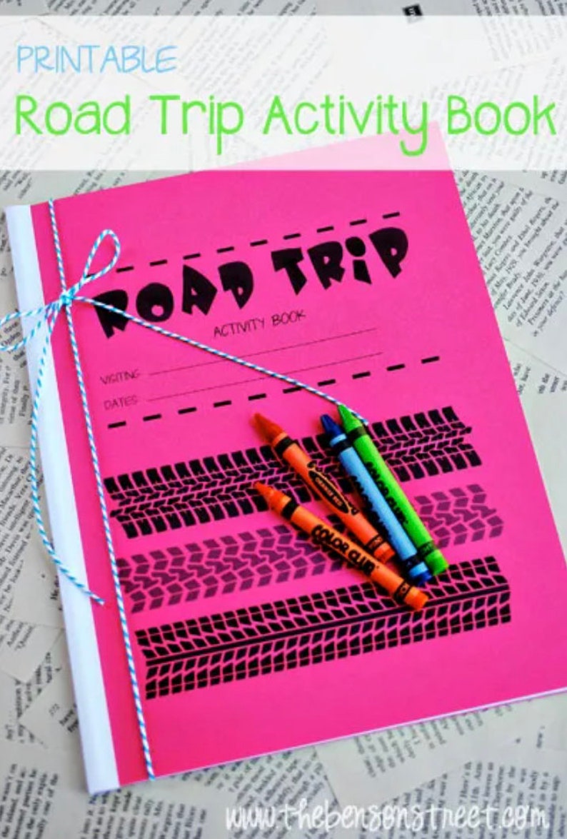 Printable Road Trip Activities Book. Road Trip Games. Road Trip Book. Printable games. Printables for traveling. Printable travel book kids. image 1