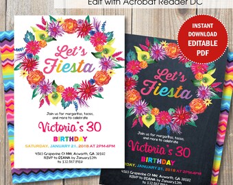 fiesta invitation etsy