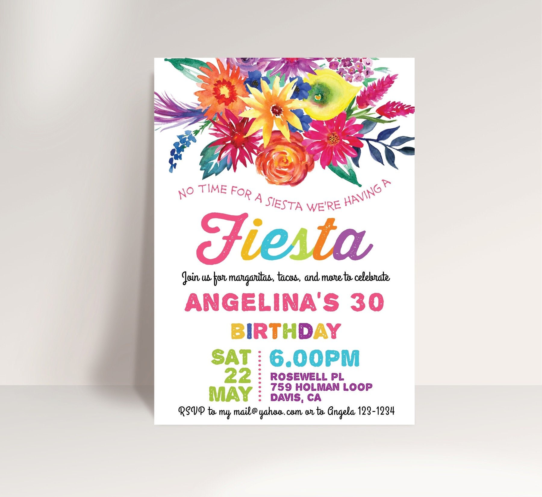 Fiesta Invitation Program Diy Fiesta Invitations