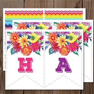Fiesta Birthday Banner / Instant Download / Digital Printable / Ready ...
