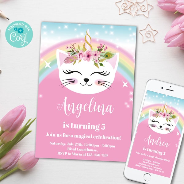 Caticorn Party - Etsy