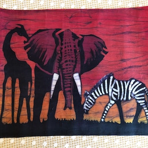 Batik African Wall Art - Fabric