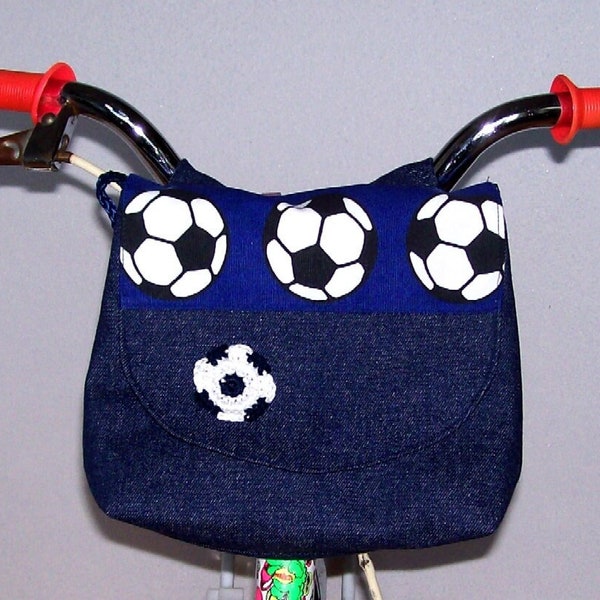 Fußballer-Tasche, Fahrradtasche, Lenkertasche, Laufradtasche, Kindergartentasche, Kinder-Fahrradtasche, Kindertasche fürs Fahrrad KiTa