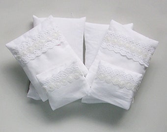 10 Stück Mini Blumenkissen Kissen Sofa und Bett Zubehör für 1:6 Puppenstube 