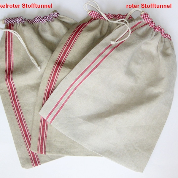 Leinen-Beutel, Brotbeutel Leinen, Brötchenbeutel Leinen, vintage Leinensack, Bäckertasche, Leinenbeutel-Unikate