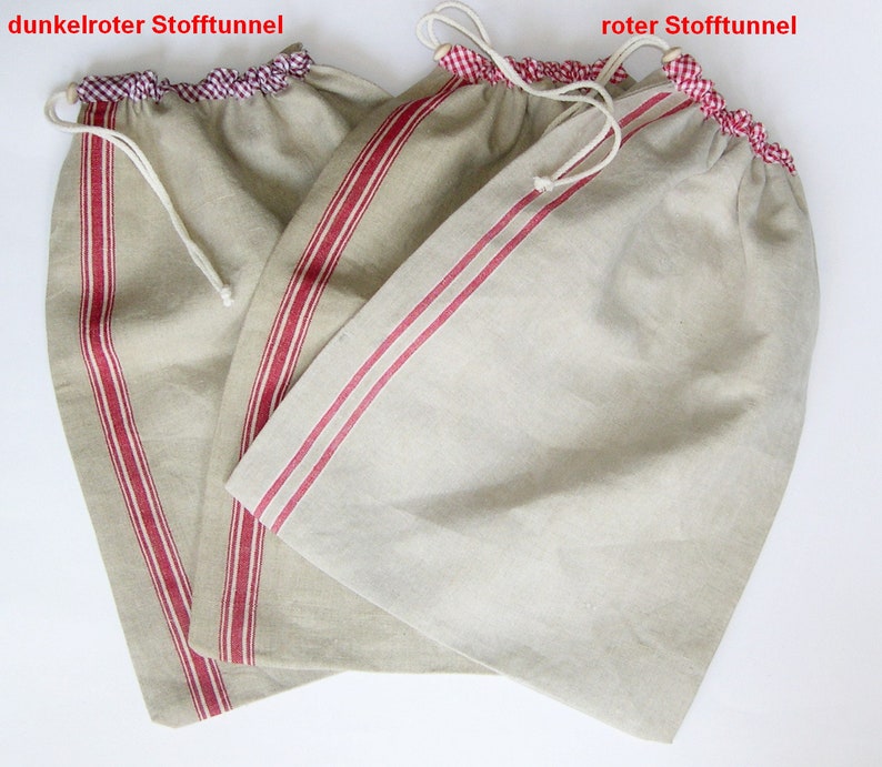 Leinen-Beutel, Brotbeutel Leinen, Brötchenbeutel Leinen, vintage Leinensack, Bäckertasche, Leinenbeutel-Unikate Bild 1