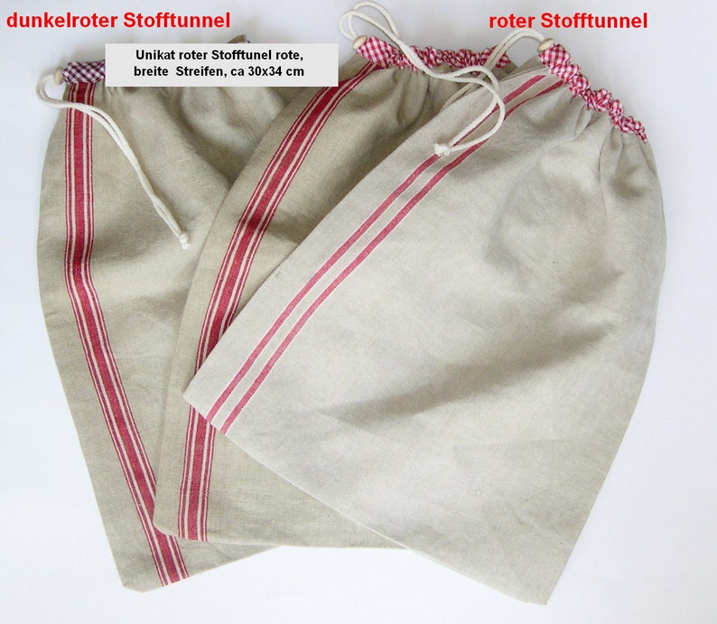 Leinen-Beutel, Brotbeutel Leinen, Brötchenbeutel Leinen, vintage Leinensack, Bäckertasche, Leinenbeutel-Unikate Bild 4